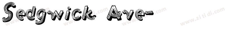 Sedgwick Ave字体转换